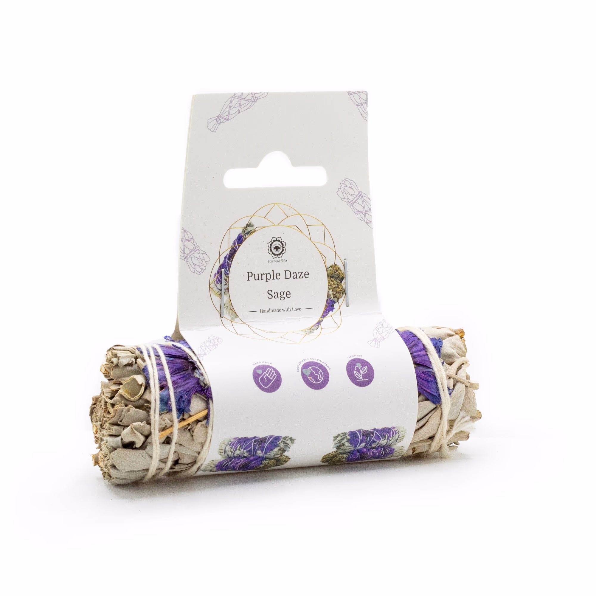 Smudge Stick - Purple Daze Salvia 10cm 1 Smudge Stick - Purple Daze Salvia 10Cm
