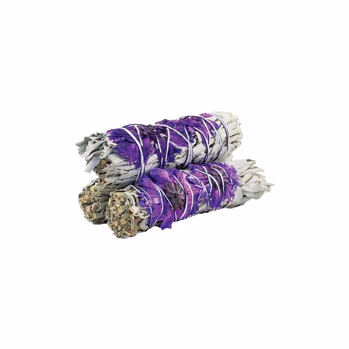 Smudge Stick - Purple Daze Salvia 10cm 3 Smudge Stick - Purple Daze Salvia 10Cm