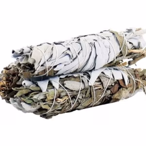 Atado de Hierba - Salvia Blanca y Salvia Negra 10cm