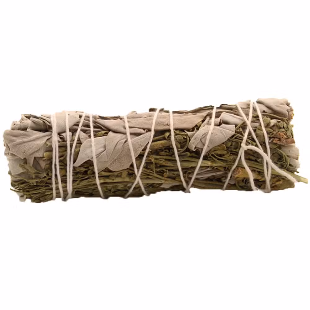 Sage Smudge Stick - Hvit Salvie og Ruda 10cm