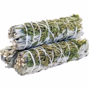 Smudge Stick - Hvid Salvie & Ruda 10cm