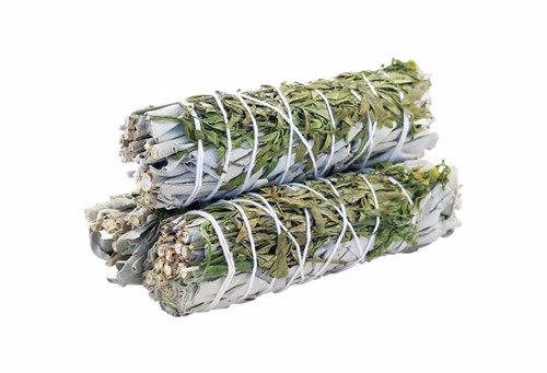 Smudge Stick - Hvid Salvie & Ruda 10cm