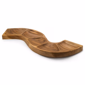 Snake Shaped Teak Bowl Aprox - 55cm