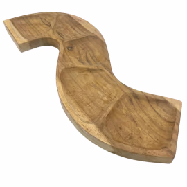 Snake Shaped Teak Bowl Aprox - 55cm