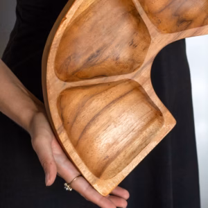 Snake Shaped Teak Bowl Aprox - 55cm