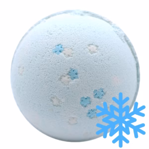 Badebombe "Schneeflocke" - Blaubeere