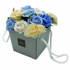 Zeep Bloemen Boeket - Blauwe Bruiloft Bloemen