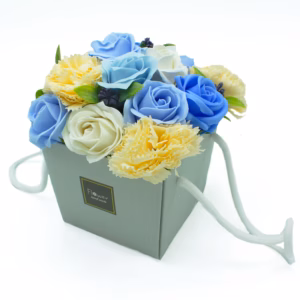 Zeep Bloemen Boeket - Blauwe Bruiloft Bloemen
