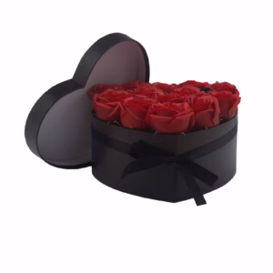 Bouquet Cadeau Fleur de Savon - 13 Roses Rouges - Coeur