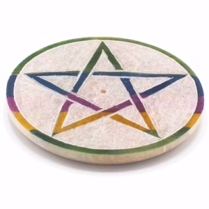 Räucherstäbchenhalter aus Speckstein,8cm - Pentagon