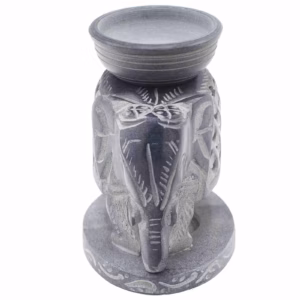 Stående Elefant - Oljebrännare av Täljsten 10.5cm - Soapstone Oil Burner 10.5cm