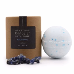 Bombe de Bain avec Bracelet en Pierres Fines - Sodalite