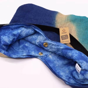 Skuldertaske i Blød Blanding - Denim Blå