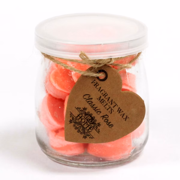 Coeurs Fondants Cire de Soja - Rose Classique