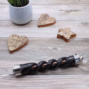Spiraal Carving Helende Staaf - Koperen Pijp Rock Quartz