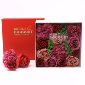 Quadratische Box - Vintage - Rosen