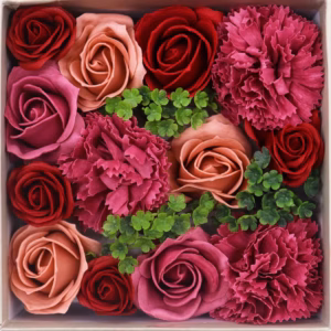 Quadratische Box - Vintage - Rosen