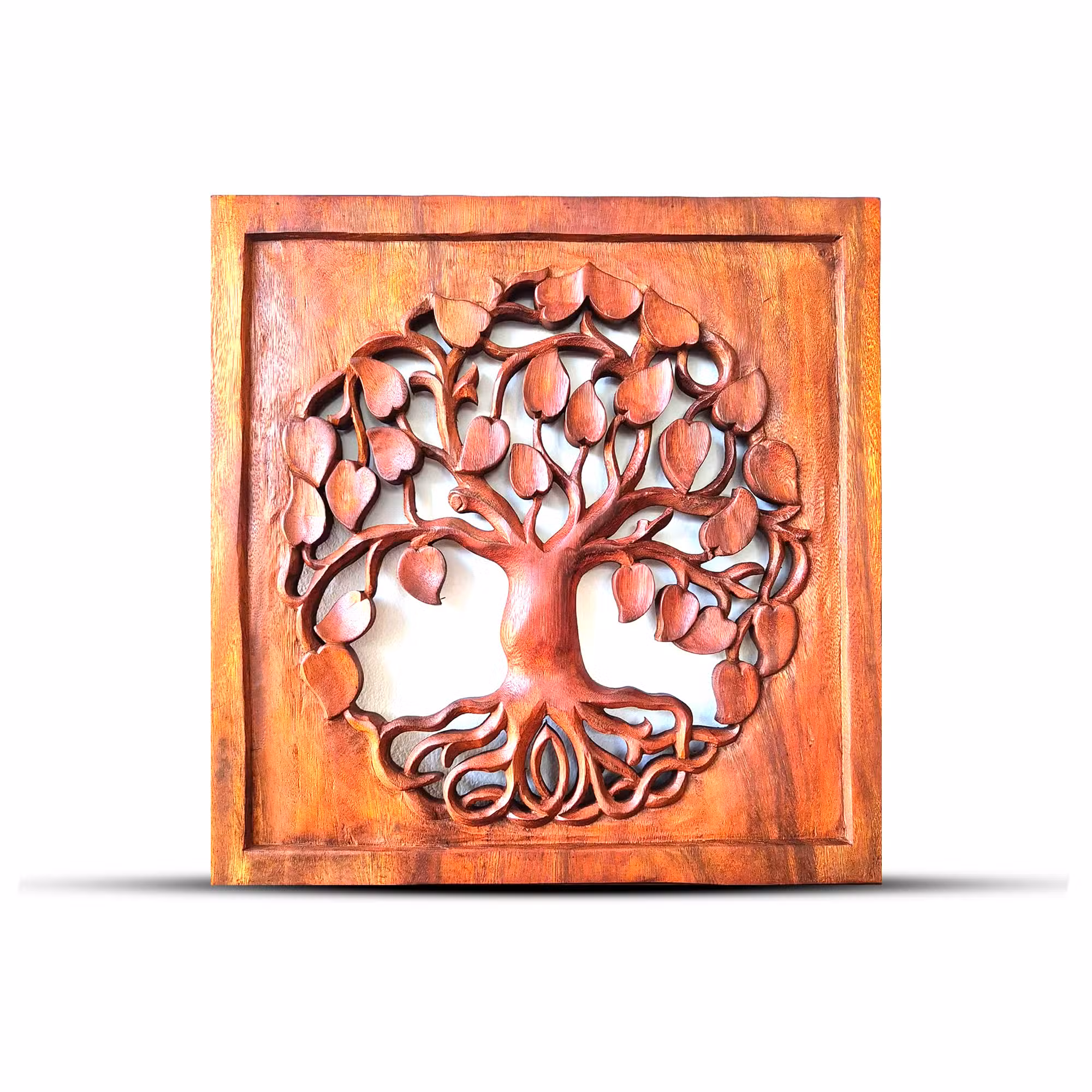 Quadratische Dekorative Baum aus Holz - 40x40cm