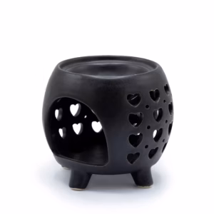 Squat Pot Oljebrenner Multi Hearts - Matt Svart