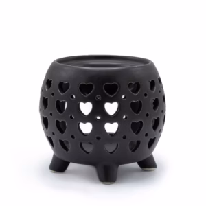 Squat Pot Oljebrenner Multi Hearts - Matt Svart