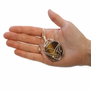Collar de Piedras Preciosas en Remolino - Ojo de Tigre