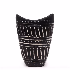Swirls - Formet Vase - Chokolade
