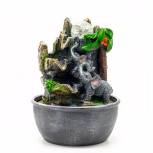 Tafelblad Waterornament - Olifanten & Palmboom