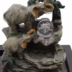Fontaine de Table - 30cm - Famille Éléphant