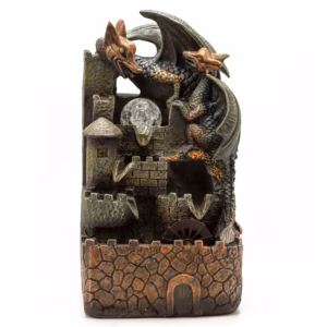 Tafelblad Waterornament - 35cm - Draken, Kristallen Bol & Waterwiel