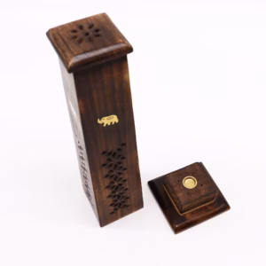 Caja de 2 Tapered Incienso Tower - Mango Wood
