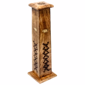 Caja de 2 Tapered Incienso Tower - Mango Wood