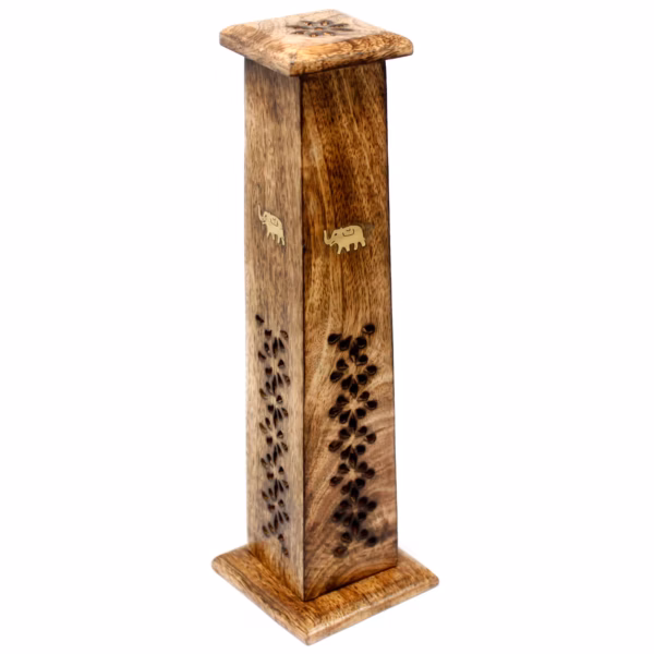 Caja de 2 Tapered Incienso Tower - Mango Wood