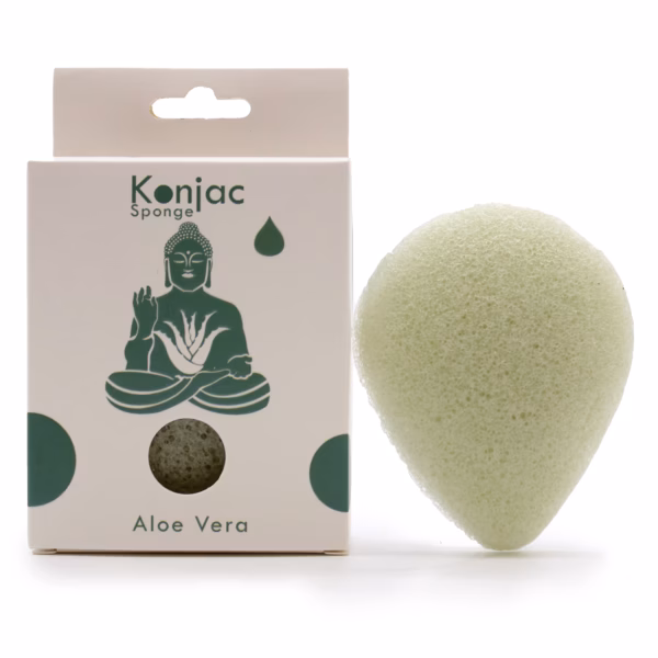 Teardrop Konjac Sponge - Aloe Vera - Helbredende