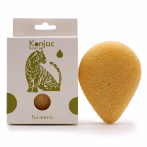Éponge Konjac en Forme de Goutte - Curcuma - Anti - Rides