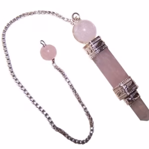 Three Piece Pendulum - Rose Quartz