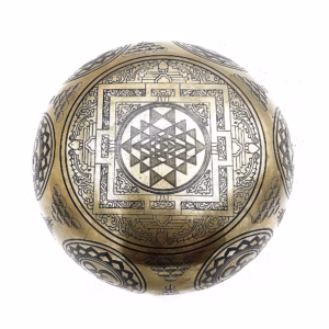 Cuenco Tibetano Sanador Grabado - 16cm - 7 Chakra