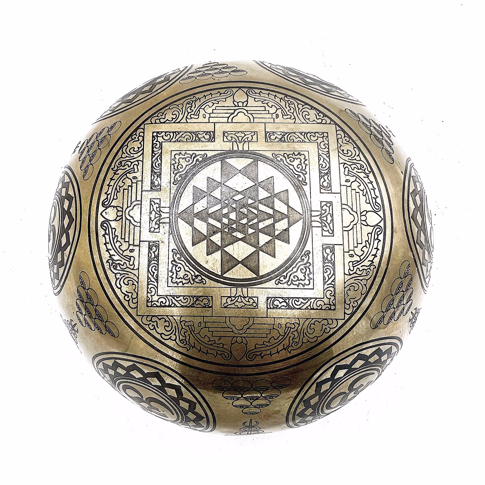 Cuenco Tibetano Sanador Grabado - 16cm - 7 Chakra 4 Cuenco Tibetano Sanador Grabado - 16Cm - 7 Chakra
