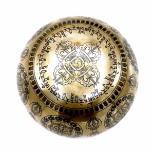 Tibetische Heilschale mit Gravur - 16cm - Bodhi - Baum - Buddha