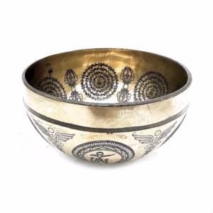 Tibetische Heilschale mit Gravur - 16cm - Bodhi - Baum - Buddha