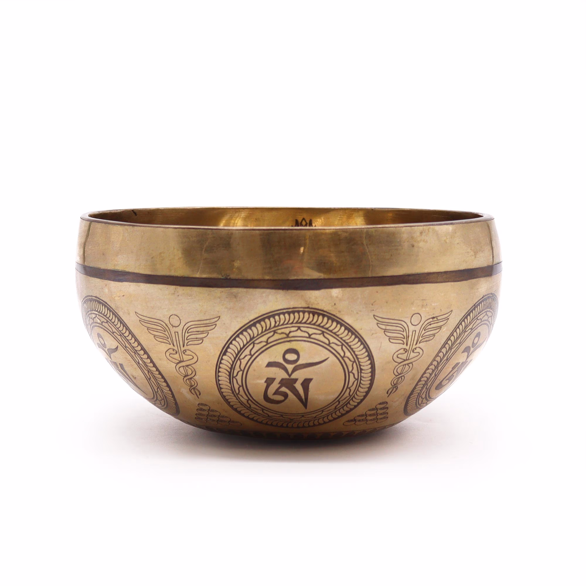 Tibetische Heilschale mit Gravur - 16cm - Bodhi - Baum - Buddha 5 Tibetische Heilschale Mit Gravur - 16Cm - Bodhi - Baum - Buddha
