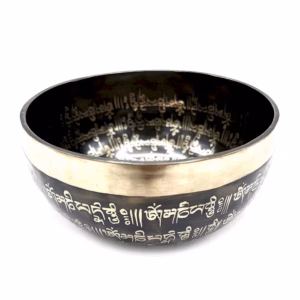 Tibetische Heilschale mit Gravur - 16cm - Mantra