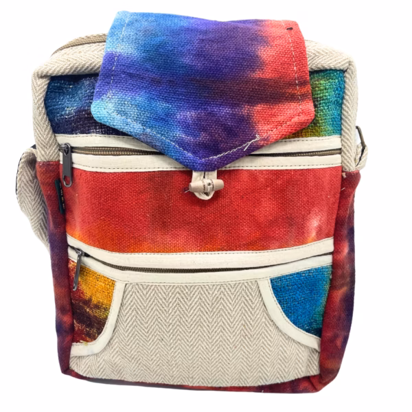 Bolsa de Cáñamo Tiedye - 2 Cremalleras & Solapa