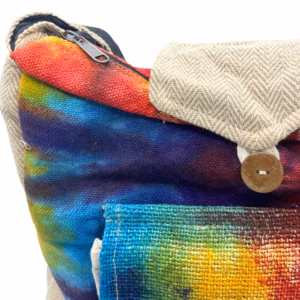 Sac à Dos en Chanvre Tie And Dye - Pochette Frontale