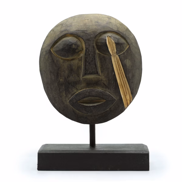 Timor Tribal Dekorativ Maske - Antik 27x20cm