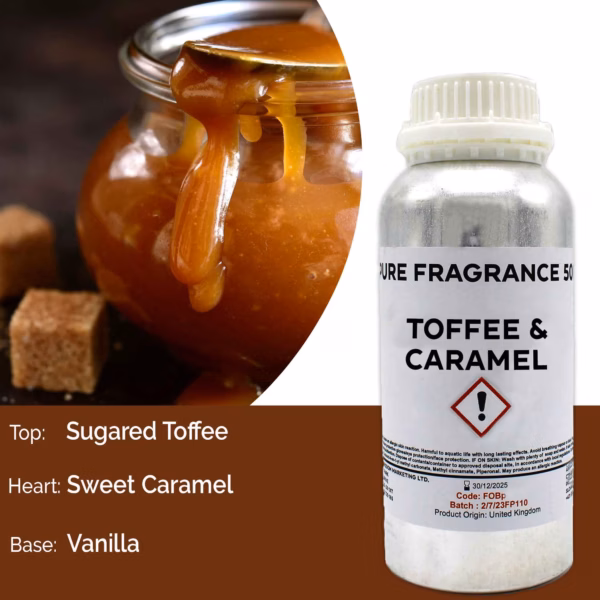 Toffee & Karamell Reines Duftöl - 500ml