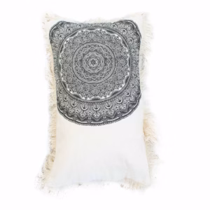 Traditional Mandala Cushion - black - 30x50cm