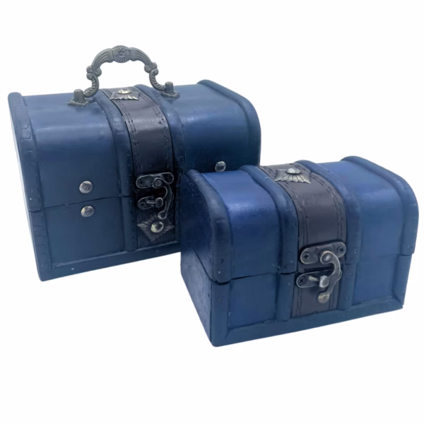 Schatkist - Set van 2 - Teal - Blauwgroen
