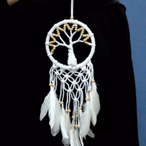 Tree of Life Dreamcatcher - Pure & Natural - 16cm