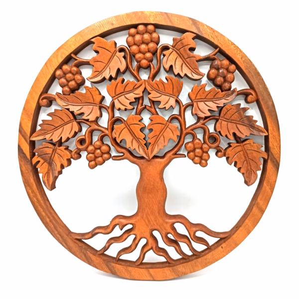 Panel de Madera - Árbol de la Vida de Uva - 40cm