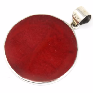 Pendentif Argent Arbre de Vie 30mm - Effet Corail